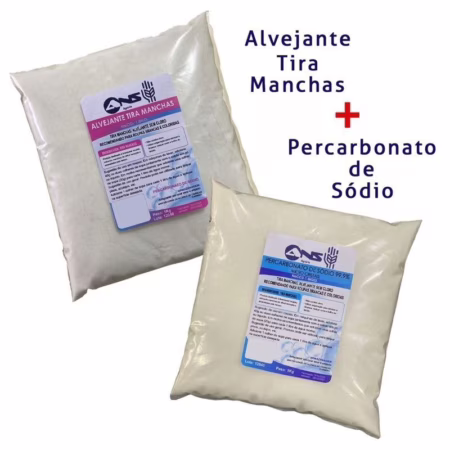 🛍️ Tira manchas alvejante 1kg + Percarbonato de sódio 1kg