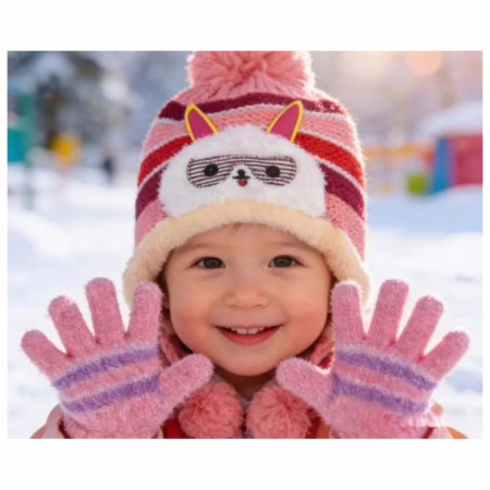 Touca inverno + Luva