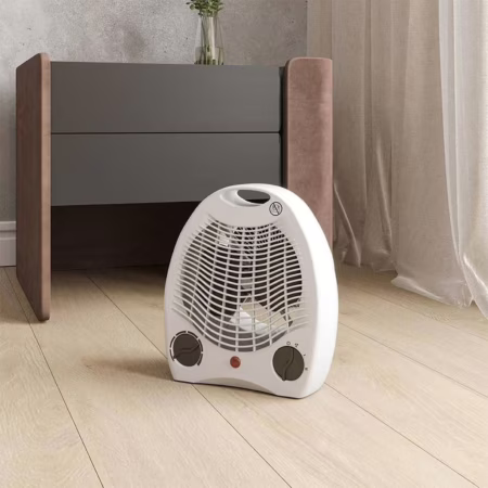 Aquecedor de Ambiente Portátil a Ar Ventilador Quente Branco 3 em 1 2000W AQ01 - Mimo Style