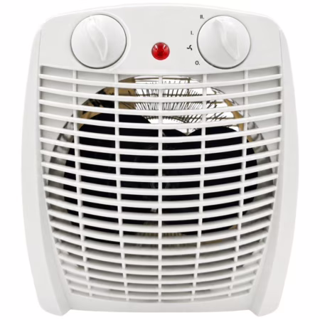 Aquecedor Elétrico Portátil 2 em 1 Aquece e Ventila AQ-100 Kian Branco 1500w 127v
