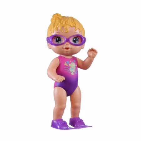 Baby Alive, Boneca, Sunny Swimmer - Cabelos Loiros, Acessórios Inclusos, 25 cm - A partir de 3 Anos