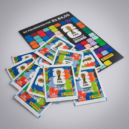 Blister com 12 Pacotes de Figurinhas da Copa do Mundo FIFA 2026