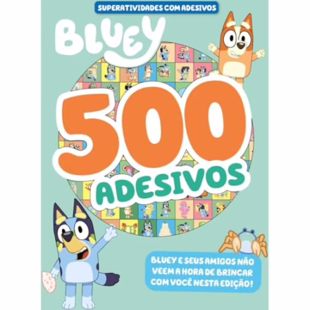 Bluey Superatividades com Adesivos 500 Adesivos