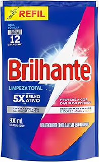 Brilhante Sabão Liquido Limpeza Total Refil 900 Ml