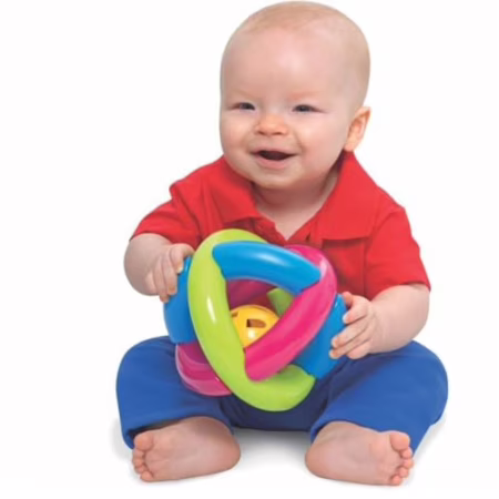Brinquedo para Bebe Bola Maluquinha Merco Toys, Cores sortidas, 1 unidade