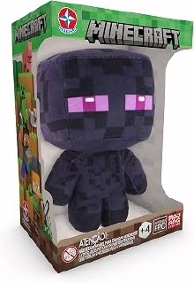 😍 Brinquedos Estrela - Pelúcia Enderman Minecraft