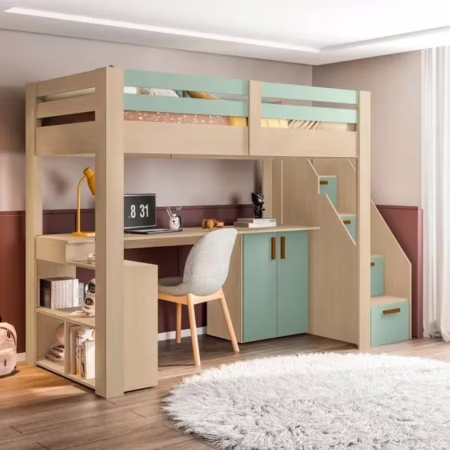🚨 Cama Alta Infantil/juvenil Star Plus Office Multifuncional