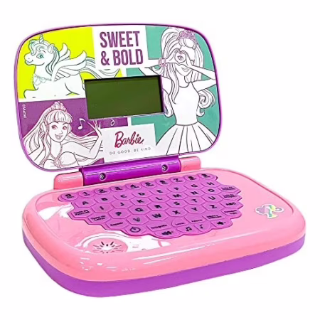 🛍️Candide, Laptop Infantil, Barbie, Brinquedo Educativo - Bilíngue