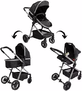 Carrinho De Bebê com Bebê Conforto TS DUO Prestige PT Voyage