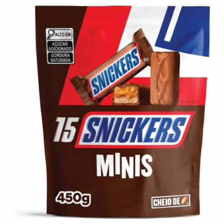 Chocolate Snickers Original Minis 15Un