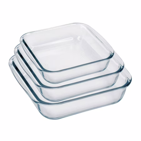 Conjunto 3 Assadeiras Quadradas Nadir