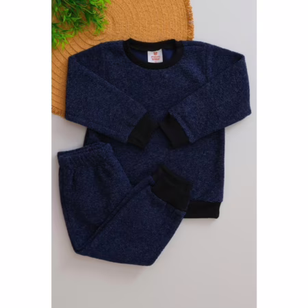🛍 Conjunto Inverno Bouclé Marinho