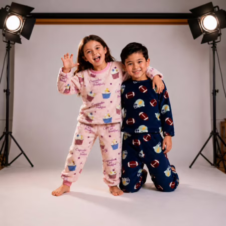 Conjunto Pijama Infantil Soft Peluciado Menino Menina Quentinho Plush Confortável
