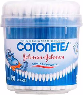 Cotonetes Hastes Flexíveis, 150 Unidades