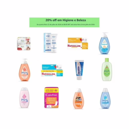 Cupom 20% off em Higiene e Beleza