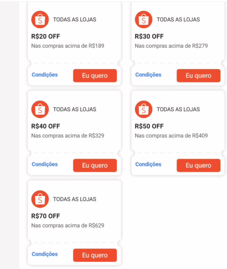 🔥CUPONS RENOVADOS - DIA DE CUPONS NA SHOPEEE! • A
