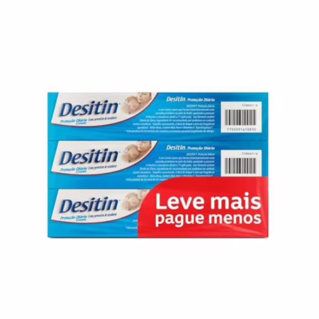 Desitin Creme Preventivo De Assaduras Proteção Diária Creamy, Kit com 3 Unidades de 113g