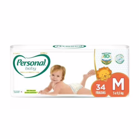 Fralda Baby Premium Protection M Com 34 Unidades