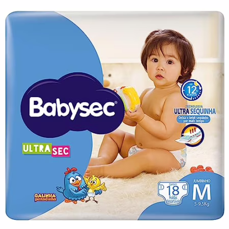 Fralda Babysec Ultra Sec G com 60