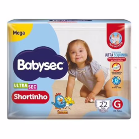 FRALDA BABYSEC ULTRA SHORTINHO MEGA G 6X22
