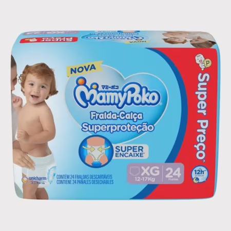 Fralda-Calça MamyPoko Superproteção XG com 24 tiras