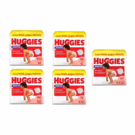 Fralda Huggies Proteção Acolchoada Roupinha