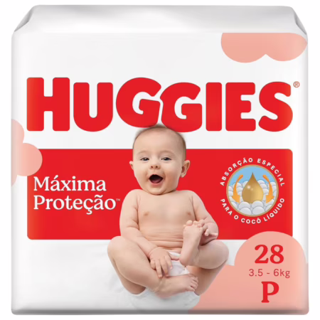 Fralda Huggies Supreme Care P com 28 Unidades