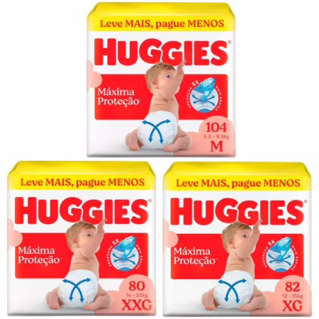 Fralda Huggies Supreme Care (Pacotão)