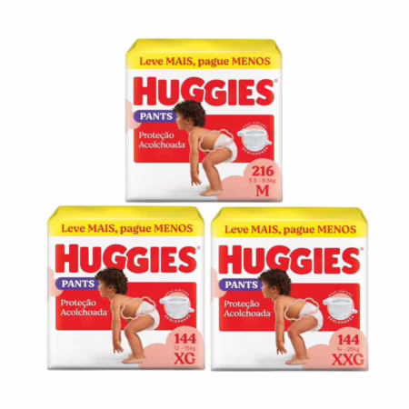 Fralda Huggies Supreme Care Roupinha (Pacotão) • A