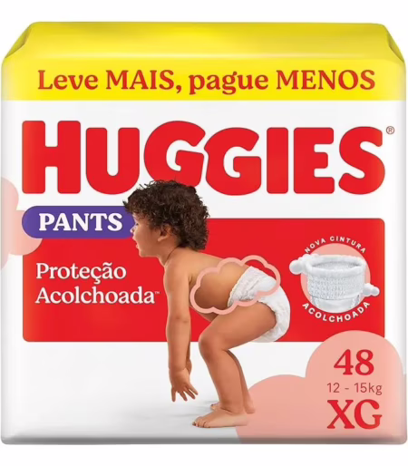 Fralda Huggies Supreme Care Roupinha XG com 48 • A