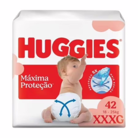 Fralda Huggies Supreme Care XXXG com 42 Unidades • A