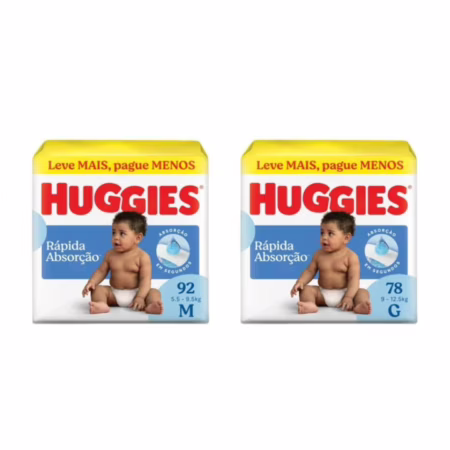 Fralda Huggies Tripla Proteção • B