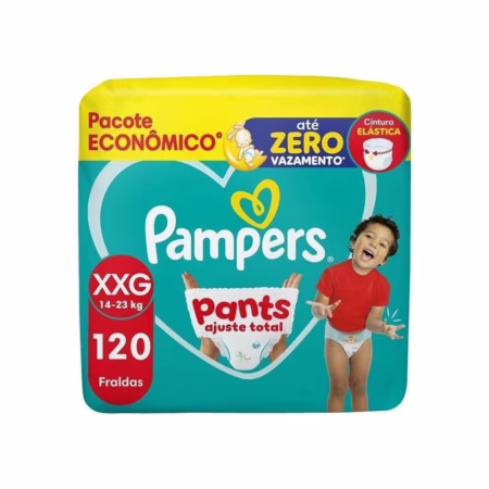 Fralda Pampers Ajuste Total XXG com 120 fraldas