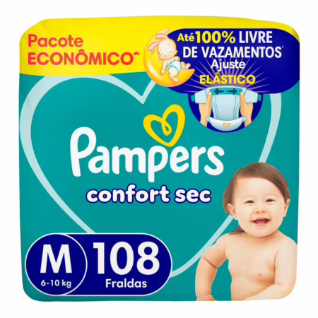 Fralda Pampers Confort Sec M e G