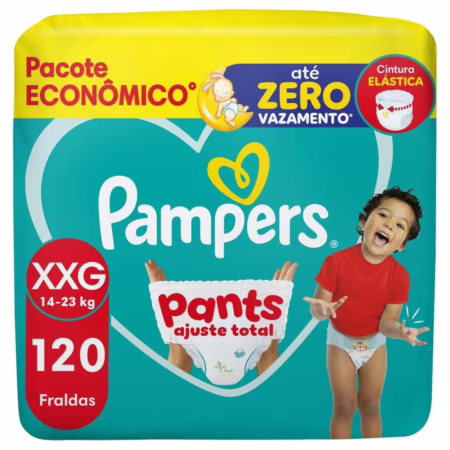 Fralda Pampers Pants Ajuste Total XXG 120 Unidades