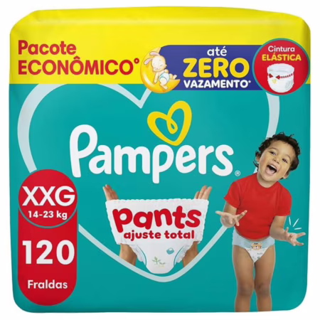 Fralda Pampers Pants Ajuste Total XXG com 120 Unidades