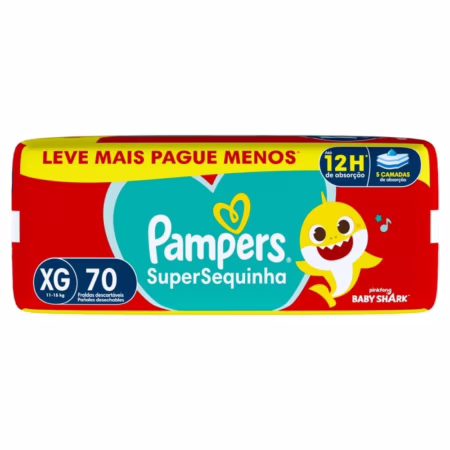 Fralda Pampers Supersequinha XG 70
