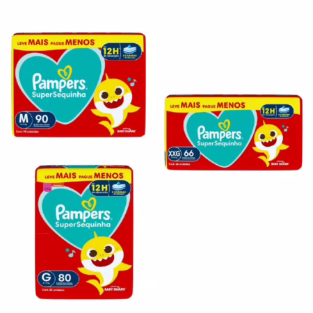 Fralda Pampers Supersequinha