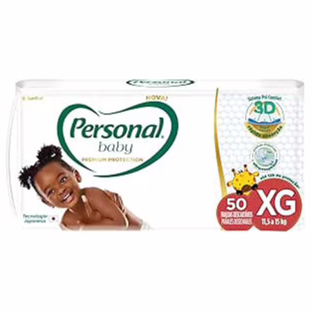 Fralda Personal Baby Premium Protection XG Com 50 Unidades