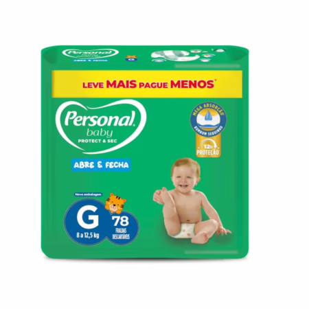 Fralda Personal Baby Protect & Sec G 78 Unidades