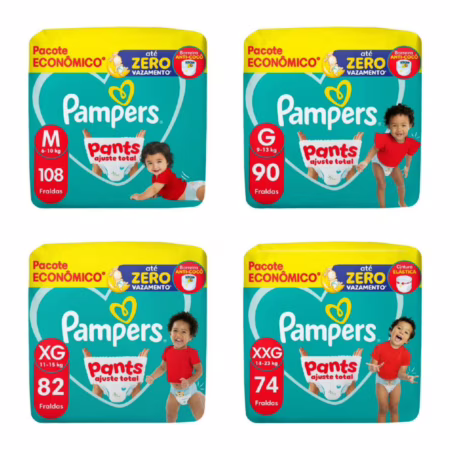 Fraldas Pampers Pants Ajuste Total