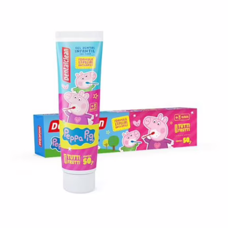 Gel Dental Infantil Sabor Tutti-Frutti Com Flúor 50g, Peppa Pig