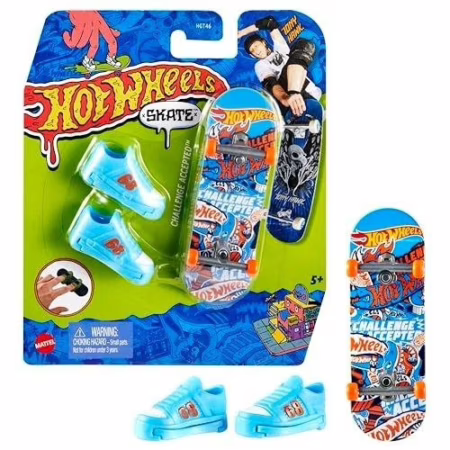 🛍️Hot Wheels Skate Veículo de Brinquedo Skateboard com Tênis Variado para crianças a partir de 5 anos