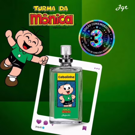 Jequiti Perfume Cebolinha 25ml - Frasco De Vidro