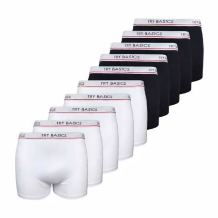 Kit 10 Cuecas Boxers Infantil Box Algodão Cotton Conforto