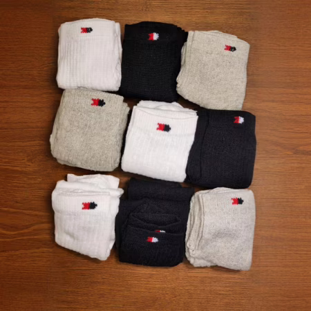💎 Kit 15 Pares Meias Sport Algodão Cano Médio Sandrini Confort