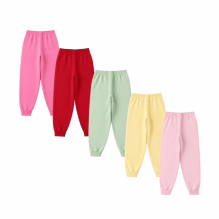 Kit 2 Calças Moletom Infantil Feminino Inverno Premium Super Confortável Menina 1 a 8 Anos