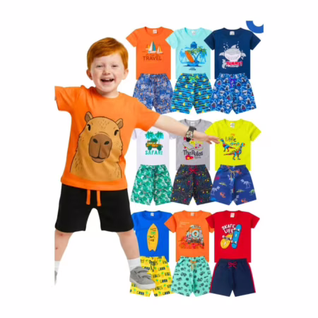 Kit 5 Conjuntos Infantil (Tam. 1 ao 8)