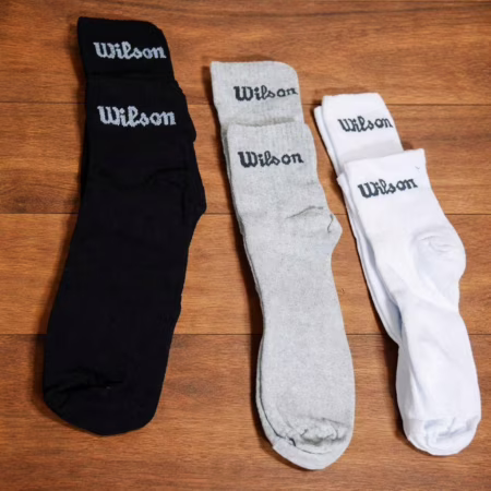 💎 Kit 9 Pares Meias Wilson Cano Médio Masculino Adulto