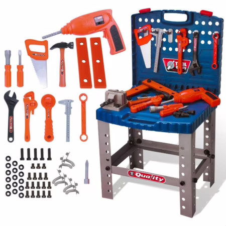 🛍 Kit Brinquedo de Ferramentas 53 Peças com Furadeira